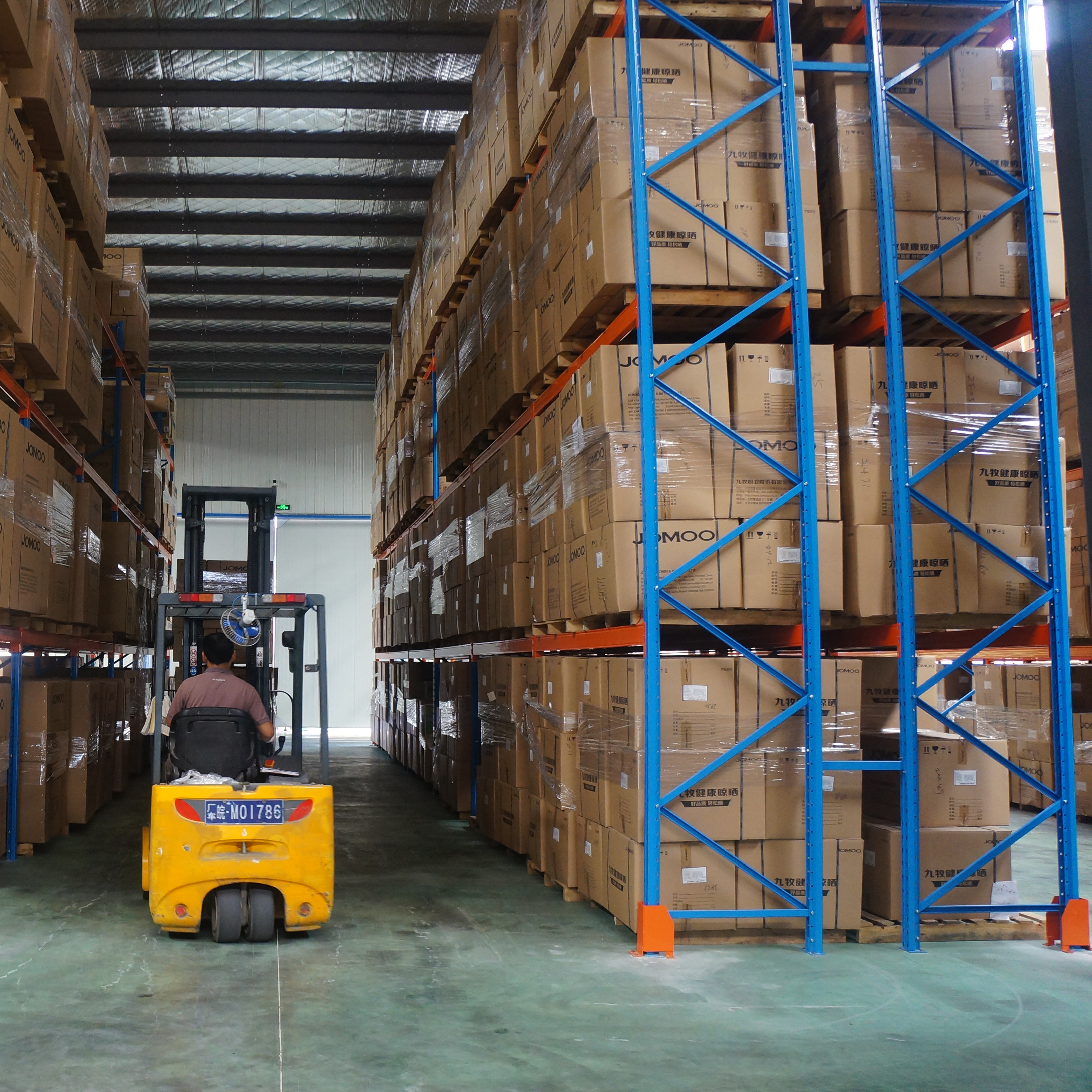 Robuust stalen selectief palletstellingsysteem met corrosiebescherming voor magazijnopslag