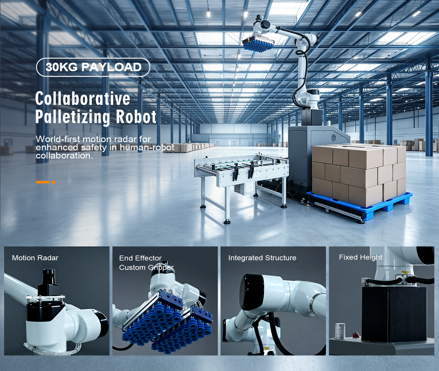 GURKI Volautomatisch Robot Palletiseersysteem