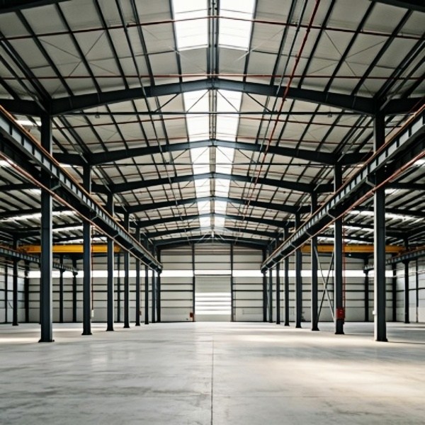 Geprefabriceerde, lichte stalen kleine werkplaats/magazijn/modulaire industriële loods voor commerciële fabrieksactiviteiten