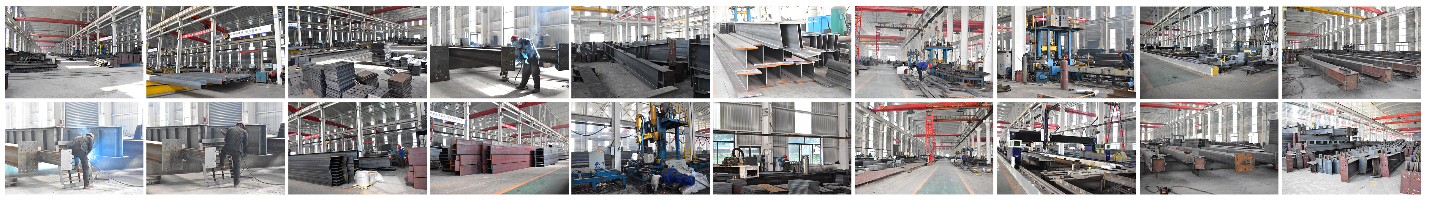 Geautomatiseerde staalconstructie assemblagelijn