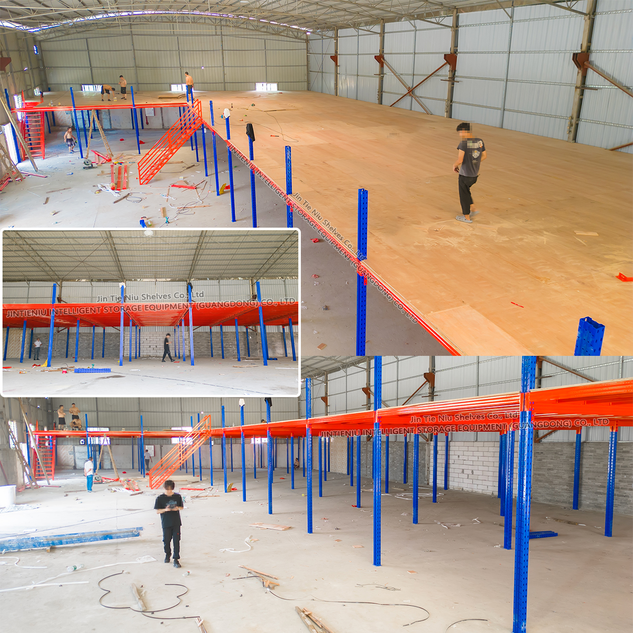 Tweede verdieping multiplex mezzanine platform magazijn loft vloersysteem voor industriële opslagruimte uitbreiding tot 300-1000 kg