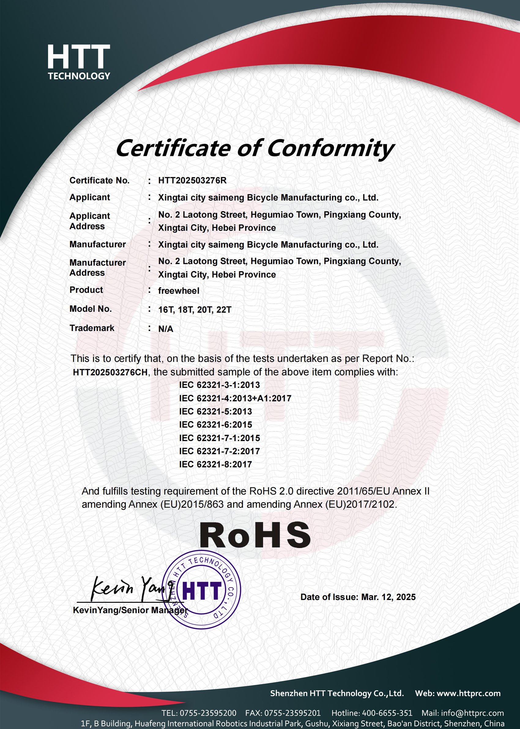 Certificaten overzicht