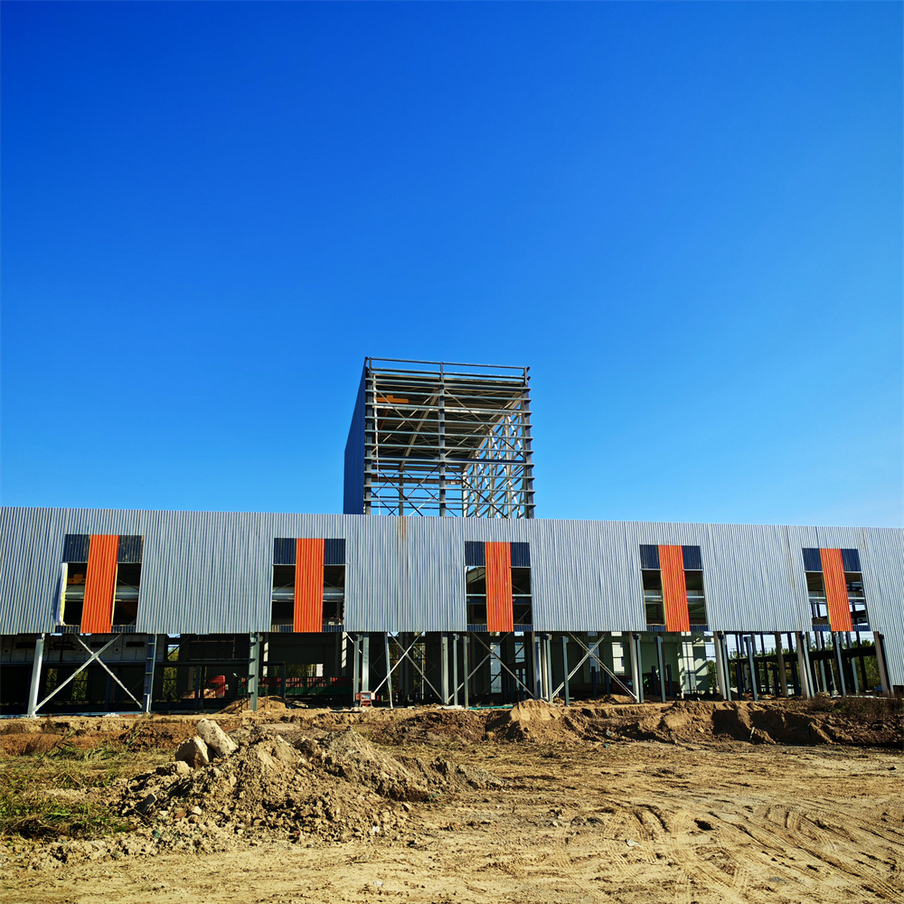 Staalbouw magazijnconstructie projectweergave