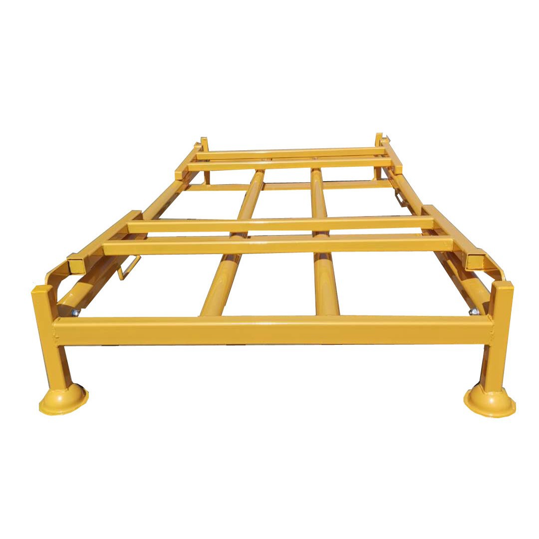 Op maat gemaakte, zware stalen palletstellingen met een draagvermogen van 2000 kg, stapelbaar, roestwerend, draagbaar, XINMEIDA meerlaags, donker.