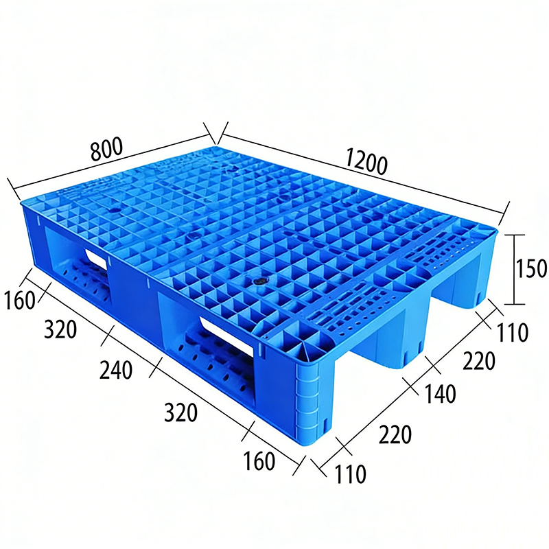 Antistatische (ESD) kunststof pallet voor elektronicafabrieken, antislip kunststof opbergbak.