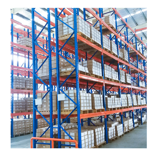 Verstelbare industriële palletstellingen, zwaar uitgevoerde selectieve stellingen, opslagsysteem, magazijnstellingen
