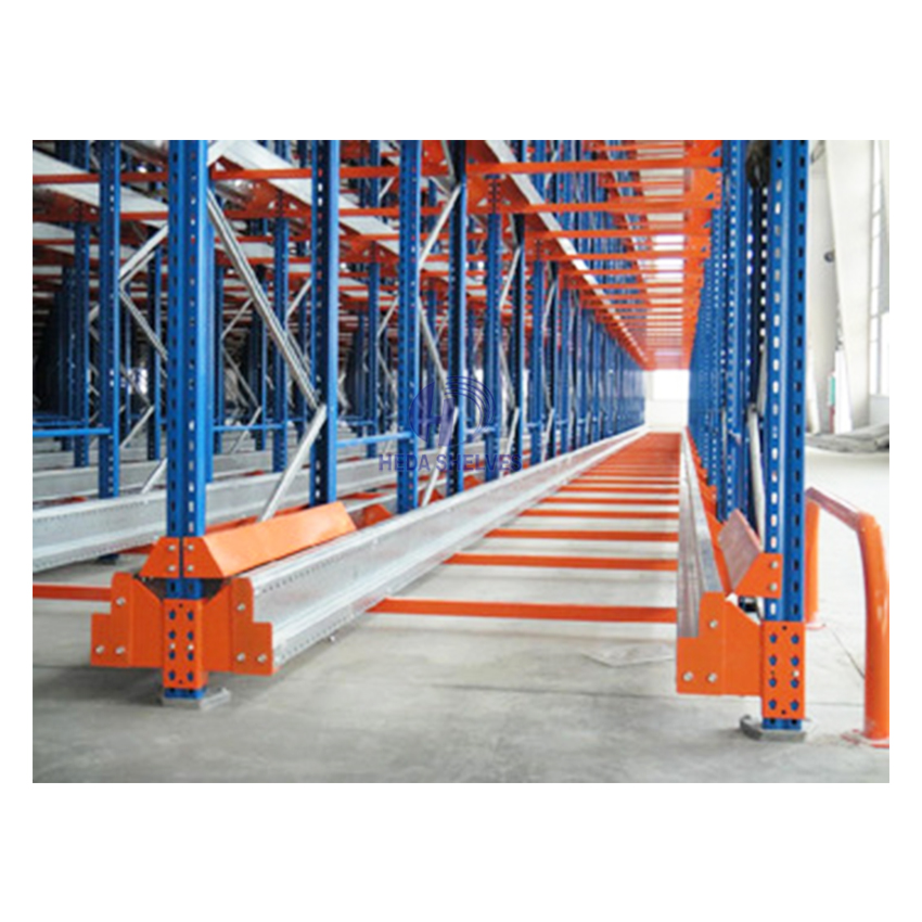 Hoogwaardig inrijpalletstellingensysteem met LIFO-palletbeheer en robuuste inrijstellingen.