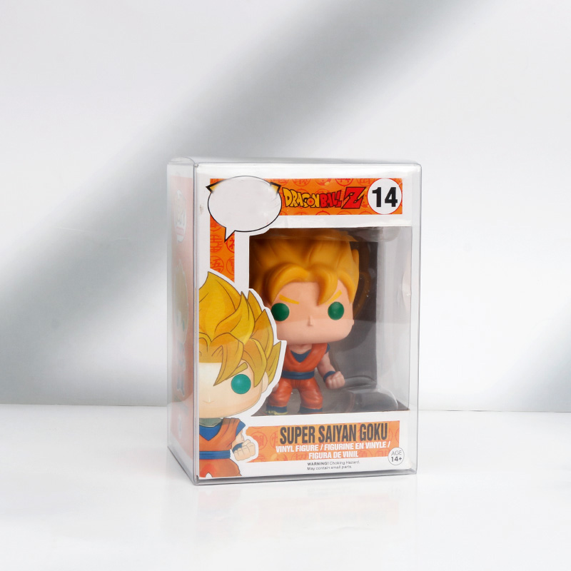 Krasbestendig materiaal + 96% UV-bestendigheid 4" 0,7 mm beschermhoes van transparant PET voor Funko Pop Baili