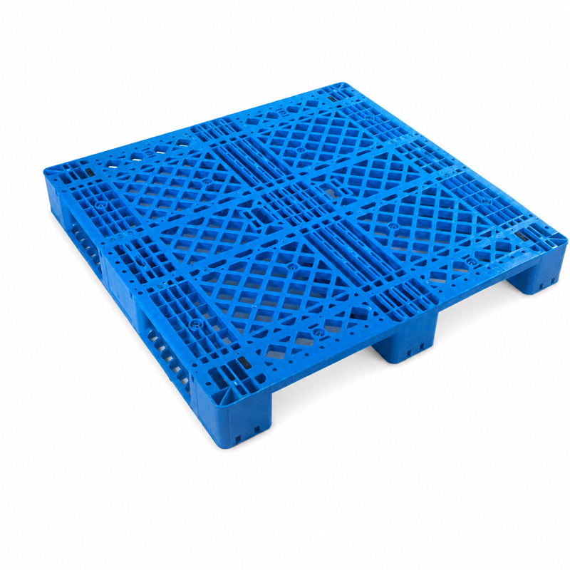14 kg zware vierkante kunststof pallet 1200*1200 mm statische belasting 4 ton stellingbelasting 1 ton industriële logistieke verzendbak