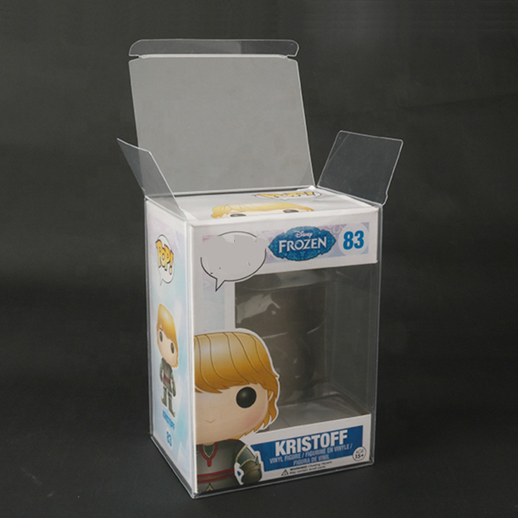 Groothandel 4" 0,5mm Baili Funko Pop Auto Lock Protector Funko Protector PET Clear Box