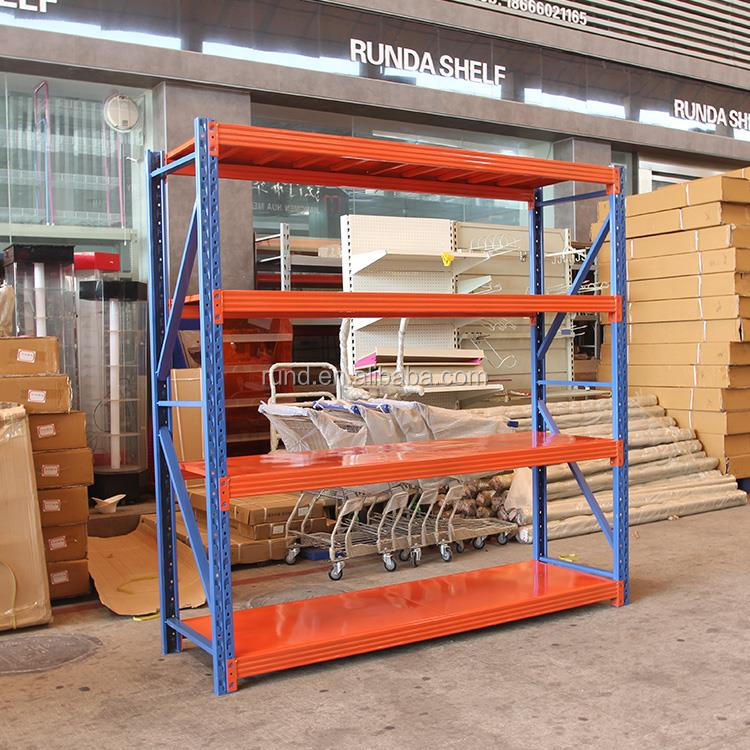 Magazijnstellingensysteem 300 kg, metalen ijzeren opslaghouders, stapelrekken en -schappen