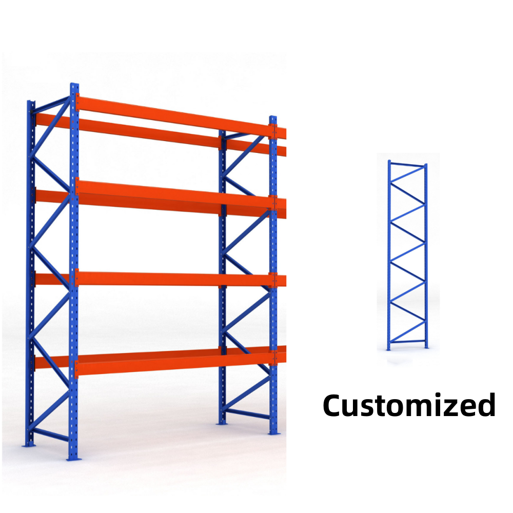 Zware stalen balkstellingen voor magazijnen, palletstellingen, winkelstellingen, magazijnstellingen, fabriekstellingen.