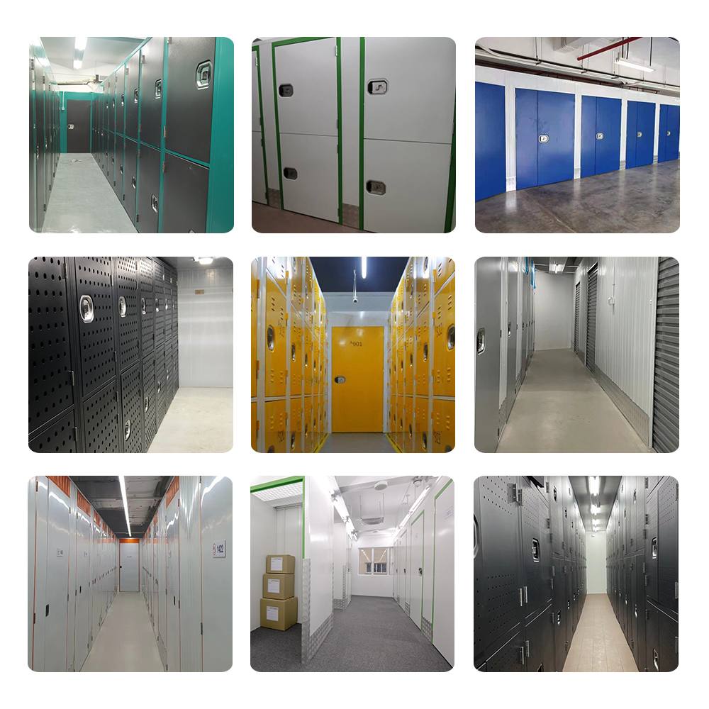 Mini commerciële opslagruimte voor binnen, merk JX, modern Chinees design, garage, schuur, geschikt voor hotelgebruik, stalen constructie, 5 jaar garantie.