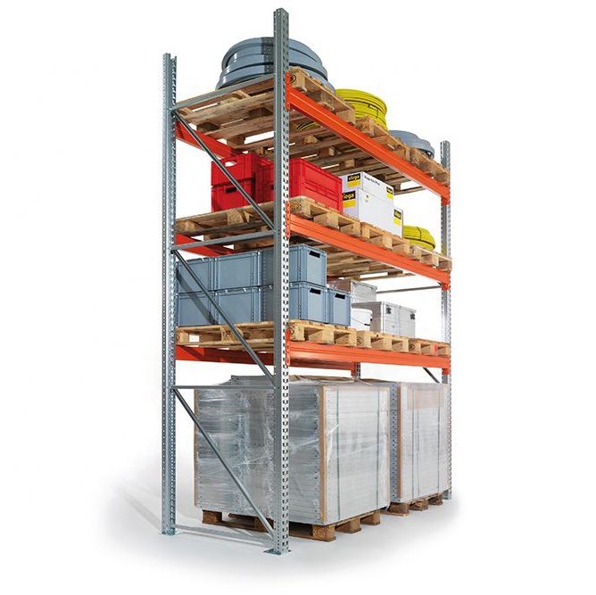 Stalen stellingen, verstelbare metalen stellingen zonder bouten, palletopslag, metalen stellingen, stapelrekken en stellingen.