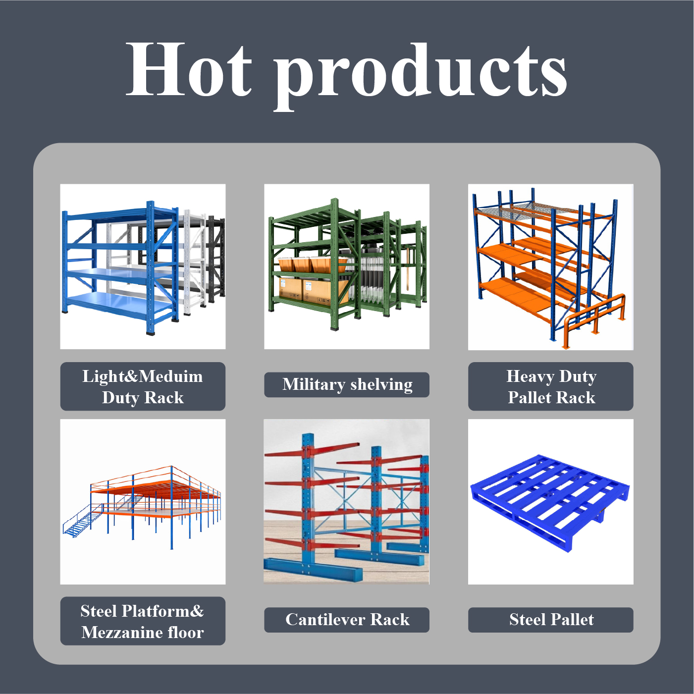 Magazijnstelling, selectieve palletstelling, verstelbare ligger voor palletopslag