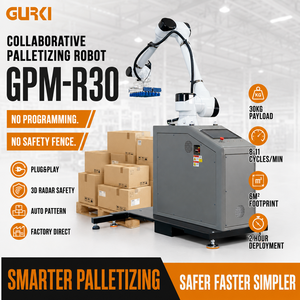 GURKI Automatische collaboratieve robotarm palletiseermachine