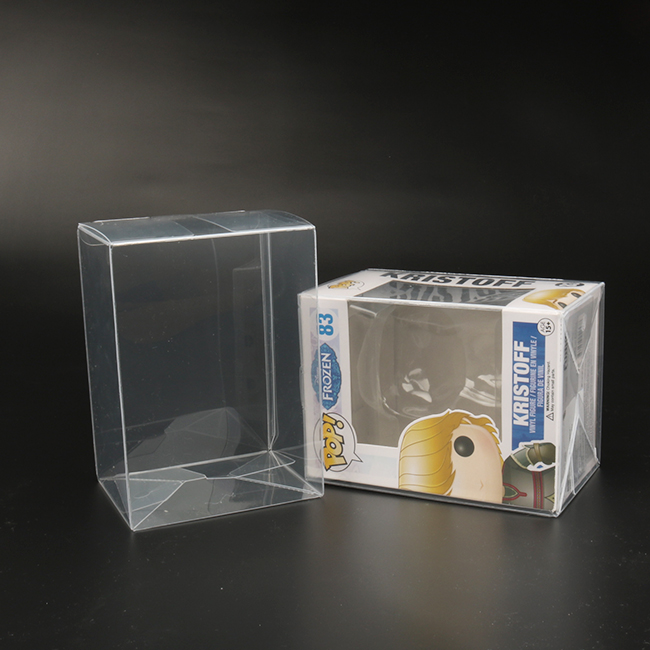 Groothandel 4" 0,5mm Baili Funko Pop Auto Lock Protector Funko Protector PET Clear Box