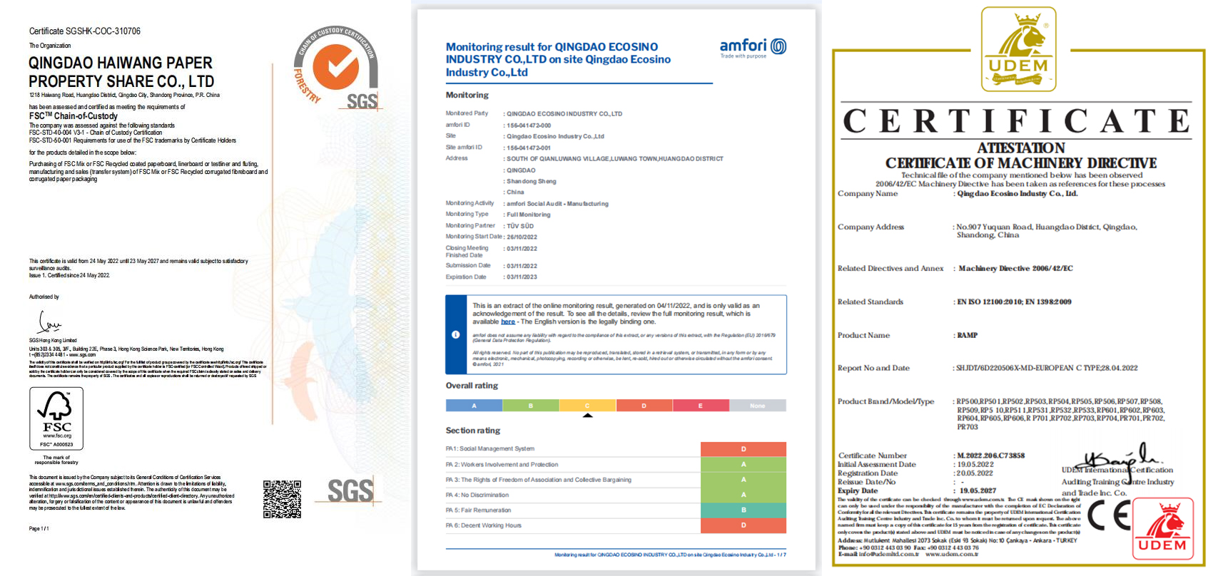 Certificeringen overzicht