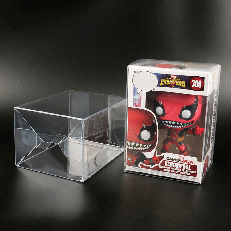 Groothandel 4" 0,5mm Baili Funko Pop Auto Lock Protector Funko Protector PET Clear Box