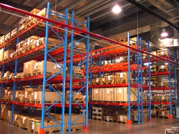 Industriële magazijnstellingen voor zwaar gebruik, stalen palletstellingen.