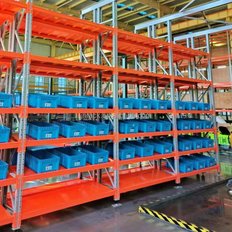 Industriële magazijnstellingen van staal met lange overspanning, middelzware stapelbare stellingen, boutloze stellingen te koop