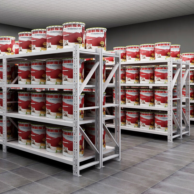XLB stalen selectieve palletstelling met 4 lagen voor magazijnautomatisering, corrosiebestendige poedercoating.